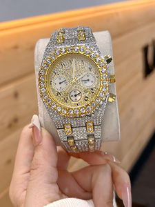 Reloj de Lujo Personalizable de Acero Inoxidable para Hombre con Moissanita, Estilo Hip Hop, Logotipo Personalizado, Suministro Directo - Product Image 4