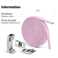 Lacets magnétiques pour chaussures de sport, nouveauté, élastiques, sans vis, rapide et facile, pour enfants et adultes, 1 paire