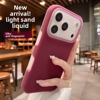 Coque de téléphone en silicone liquide à couverture intégrale pour iPhone 17 Air 16 15 14 Pro Max, sensation de peau pressée à chaud, protection arrière en TPU