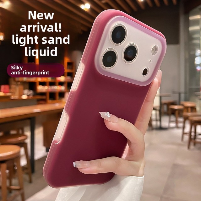 Liquid Silicone Full Coverage Phone case for iphone 17air 16 15 14 Pro Max Tpu Hot Pressed Skin Feel Protective Back Cover