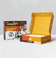 Scatola Personalizzata Ecologica per Snack per Animali Domestici, Cartone Ondulato Pieghevole Rettangolare per Cibo per Cani e Gatti, Logo Stampato Personalizzato, Grado Alimentare