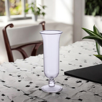 Vente en gros de gobelets à vin modernes en polycarbonate acrylique transparent incassable de 16 oz, nouveau style, pour la maison et la restauration