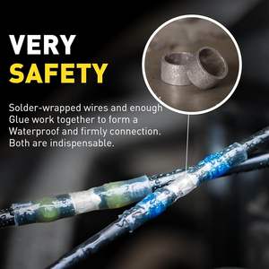 Conectores de Cable Termocontraíbles con Sellado de Soldadura, 400 Piezas de Colores Surtidos, Kit de Reparación Eléctrica Automotriz, Caja de Plástico Transparente - Product Image 4