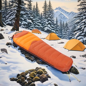 Duck Down Outdoor Sommers chlafsack Leichter Nylon OEM Adult Mummy Camping Wandern 650FP Umschlag Stil Kinder länge - Product Image 6