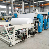 Machine à rembobiner les rouleaux jumbo de 1600 mm pour papier toilette et serviettes de toilette, double usage