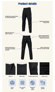 <span class=keywords><strong>Pantaloni</strong></span> Tattici Softshell da <span class=keywords><strong>Uomo</strong></span>, <span class=keywords><strong>Foderati</strong></span> <span class=keywords><strong>in</strong></span> <span class=keywords><strong>Pile</strong></span>, Impermeabili, Elasticizzati <span class=keywords><strong>in</strong></span> 4 Direzioni, Caldi per Escursionismo Invernale, OEM - Product Image 5