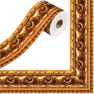 Jinyi - Rollo de Vinilo Autoadhesivo con Borde <span class=keywords><strong>Dorado</strong></span> para Marcos de Fotos, Pizarras, Decoración de Fiestas, Apartamentos y Salas de Estar - Product Image 1