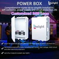   Luces LED RGBIC Inteligentes para Exteriores con Control por Voz a través de Aplicación, Resistentes al Agua IP67, para Decoración Navideña Permanente en el Techo de la Casa durante Todo el Año