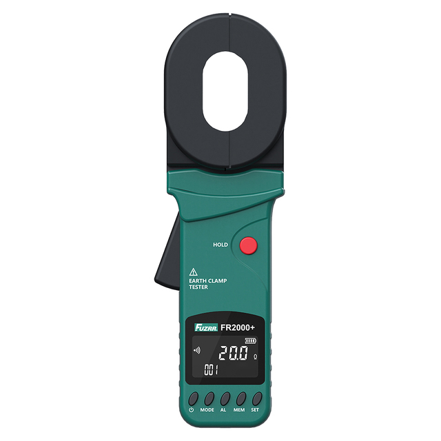 FUZRR  FR2000+ Resistance Range 0.01~500 Ohm Current Range0~20A Loop Resistance Leakage Current Test Clamp Tester Meter