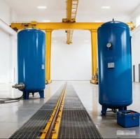 Réservoir vertical de stockage d'air et de gaz 300L-5000L 8-13bar pour compresseur d'air à vis en acier inoxydable 304/316