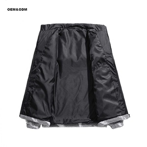 Manteau d'hiver décontracté pour <span class=keywords><strong>homme</strong></span> en toile matelassée avec col montant en polyester et fermeture éclair – Service OEM - Product Image 4