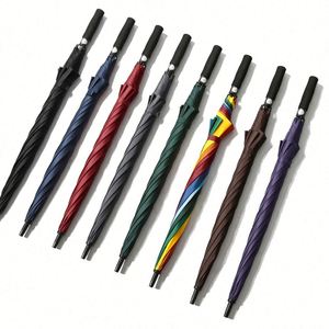 Promotional Gift Custom logo 27inch <b>Windproof</b> Waterproof Stick Branded 8k Golf <b>Umbrella</b> Double Layer Golf <b>Umbrella</b> - Product Image 4