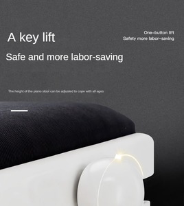Banc de <span class=keywords><strong>piano</strong></span> ergonomique réglable en bois avec coussin Accessoires pour instruments de musique à usage professionnel - Product Image 4