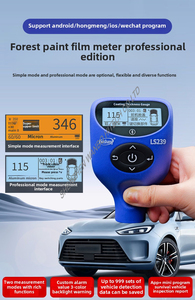 Linshang otomotiv boyası kalınlık ölçer boya filmi metre araba test LS239 için yüksek hassasiyetli kaplama kalınlık ölçer - Product Image 6