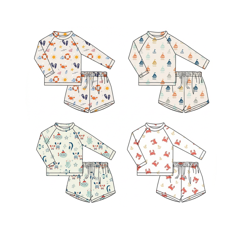 Matching Family Kids Swimsuit Sets Wholesale