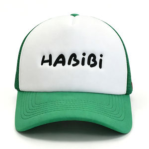 Casquette de baseball en mousse bicolore multicolore en gros, avec logo brodé personnalisé, 5 panneaux, en maille éponge, casquettes trucker à fermeture snapback - Product Image 5
