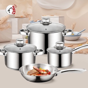 Classic Design Stainless Steel Kitchen Cookware Sets Sustainable <strong>Ollas</strong> Soup Pot Casserole Pans Metal Cooking <strong>Kitchenware</strong> - Product Image 6