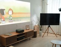 JMGO O2 ultra 4k Laser 0.18:1 Proyeksi Jarak Pendek Dibandingkan Proyektor Home Theater Proyeksi Layar Cerdas untuk Game