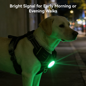 OKKPETS カスタムロゴ ライトアップ ドッグハーネス フロントチェスト LEDライト付き ノープル ドッグハーネス 多機能ボトムキャビティ付き - Product Image 4