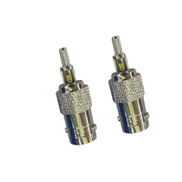 Connecteur BNC Femelle - BNC Femelle 50-1.5 Type de pince à fenêtre ouverte Adaptateur coaxial RF pour câbles RG316 RG174 RG179 LMR100