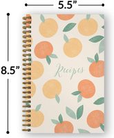 Carnet à spirales A5 2026, carnet de recettes, livre de cuisine bien-être, journal de recettes de repas quotidiens et hebdomadaires, organiseur, couverture en papier