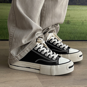 أحذية رجالية عالية الرقبة للمشي اليومي مع شعار قابل للتخصيص، حد أدنى منخفض للطلب، مقاومة للماء ومضادة للانزلاق، تصميم منصة مريح، أحذية تزلج - Product Image 3