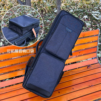 Sac à dos double imperméable en Oxford épaissi, capacité de 2 instruments à vent électroniques, étui de rangement pour flûte et clarinette