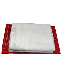 Couverture ignifuge en fibre de verre de 0,5 mm, plaque d'isolation pour bâtiments, tapis ignifuge résistant à la chaleur pour murs, toits et conduits
