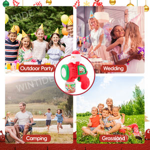 WANNA BUBBLES OEM ODM Weihnachts geschenk Bubble Gun Auto Bubble Blower Maschine Weihnachts mann Schneemann Light Up Toys Kids Party - Product Image 5