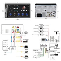 Lecteur de navigation GPS Grandnavi, autoradio stéréo, écran tactile, lecteur MP5 pour voiture, 2 DIN, 7 pouces, pour Pioneer, caméra de recul universelle
