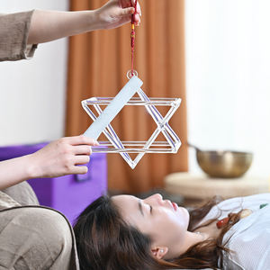 Jinfang Aangepaste Heldere Kristallen Zingende Merkaba Piramide Geluidstherapie Geneesinstrument Meditatie - Product Image 4