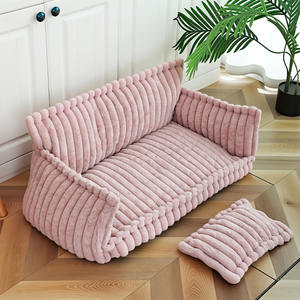 Groothandel Grote Indoor Huisdierenbank Sofa Bed Wasbaar Zacht Warm Pluche Bed Hondensofa voor Grote Honden - Product Image 1