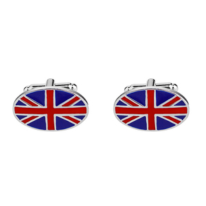 Cadeau de mariage à la mode pour hommes Nouveau <span class=keywords><strong>drapeau</strong></span> britannique Logo Boutons Chemise française Boutons de manchette - Product Image 1