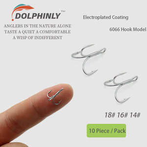 Nouveau hameçon triple renforcé résistant à la rouille, spécial pour la modification de leurres de micro-pêche, adapté aux jig, pencil, minnow, VIB - Product Image 2