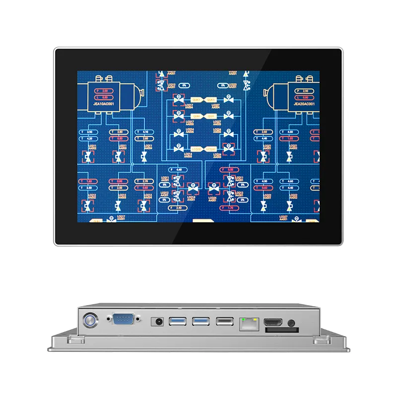 Endüstriyel monitör dokunmatik ip65 lcd gömülü endüstriyel dokunmatik monitör 7 10.1 13.3 15.6 21.5 inç endüstriyel monitör