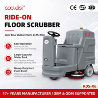 Nettoyeur de sols industriel électrique Cooldisi KDS-X6 durable avec balai de 1000 mm pour sols en époxy et en ciment