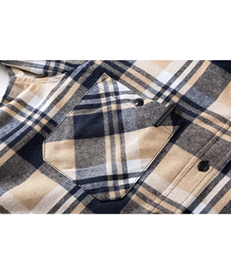 Camicia con Cappuccio <span class=keywords><strong>in</strong></span> <span class=keywords><strong>Flanella</strong></span> ZITY per <span class=keywords><strong>Uomo</strong></span>, <span class=keywords><strong>Giacca</strong></span> Casual <span class=keywords><strong>a</strong></span> <span class=keywords><strong>Quadri</strong></span> con Bottoni, Maniche Lunghe, Elegante con Tasca - Product Image 5