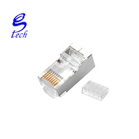 Prix usine chine usine haute qualité Passthrough RJ45 connecteur prise meilleure Mini prise Cat6 Cat5 Rg45 métal 8 broches