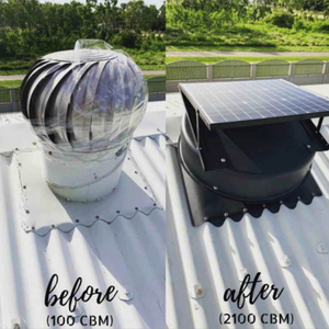 Ventilador <span class=keywords><strong>de</strong></span> Techo Axial Metálico Solar Inteligente <span class=keywords><strong>de</strong></span> 40W con Motor DC sin Escobillas, Control <span class=keywords><strong>de</strong></span> Temperatura OEM, <span class=keywords><strong>Extractor</strong></span> <span class=keywords><strong>de</strong></span> Calor, Operado a Distancia - Product Image 6