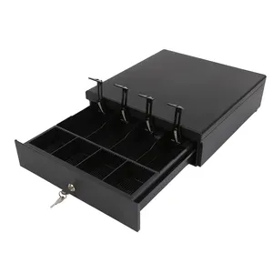 Kassenbox-Schublade für POS-System RJ11 RJ12 Schlüsselschloss mit abnehmbarem Münzschublade Kassenregister-Schublade
