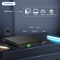 Extenseur KVM HDMI sur fibre optique 4K60 non compressé 10 km, convertisseur HDMI vers fibre optique monomode LC SFP