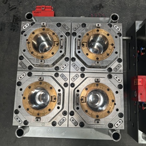 Venda quente 4 Cavidade Plástico Leite Chá Balde Molde 1L Frust Juice <span class=keywords><strong>Bucket</strong></span> Molde Personalizado Balde Plástico Molde Sopro Personalização - Product Image 3