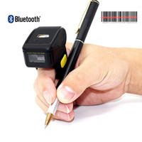 Mini Escáner de Código de Barras Inalámbrico de 2.4G, Lector de Códigos QR Pequeño para Dedos, Compatible con Tablets Android