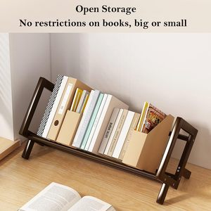 Wood Tilting Bookcase in Living Room/Home, Desktop Book Shelf Organizer Bookshelves <strong>Storage</strong> Rack <strong>for</strong> <strong>CDs</strong>/Magazine/Books Display - Product Image 6
