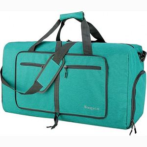 Échantillon gratuit Sac de sport pliable grande capacité pas cher, sac de voyage étanche en tissu Oxford cationique, sac de fitness portable - Product Image 1
