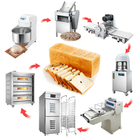 Fourniture de ligne de boulangerie complète, four, mélangeur, machines industrielles pour la fabrication de pain plat, équipement de boulangerie commercial pour la fabrication de pain