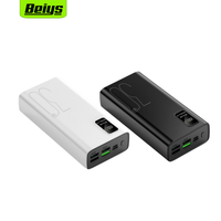Powerbanks haute capacité 30000mah avec affichage numérique quatre sorties USB Type C 22.5W Power Bank portable 30000mAh centrale électrique