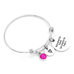 Wholesale Changeable Adjustable Wire Friendship <b>Bangle</b> <b>Bracelets</b> Women, Gemstone Bead Birthstone Jewelry Charm <b>Bracelet</b> - Product Image 6