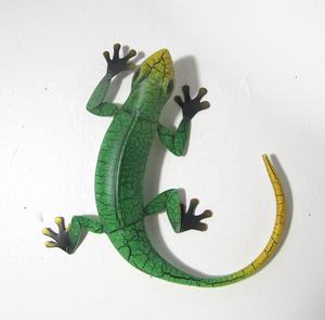 BETTER Wholesale <span class=keywords><strong>Liffy</strong></span> Metal Gecko Wall Hanger Art Home And Garden Outdoor Wall Decor Crafts - Product Image 1