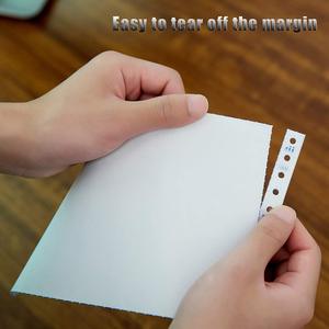 Papier autocopiant continu perforé 2 plis 241x280mm (9,5x11 pouces) de marque Baiyuan pour usage commercial et bureautique, compatible matrice à points - Product Image 3